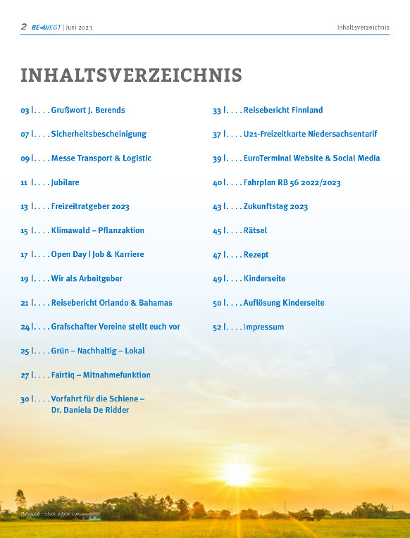 Bewegt 1 2023 Inhalt