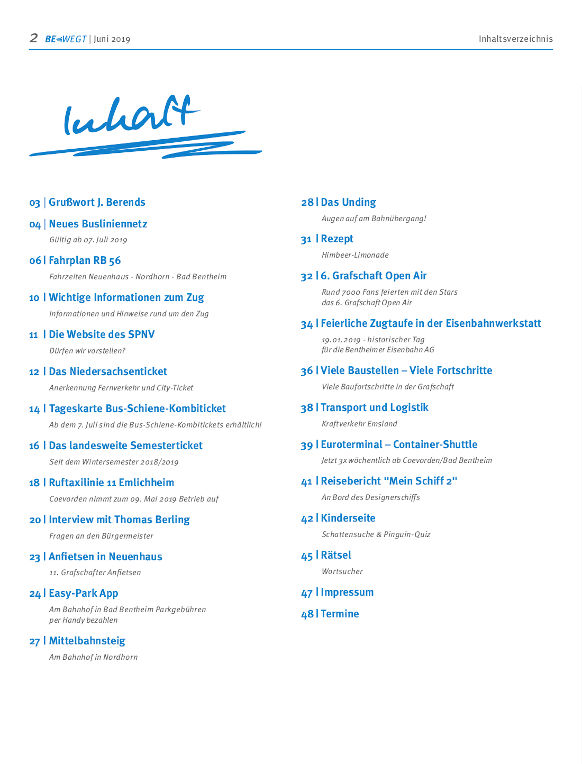 Bewegt 1 2019 Inhalt