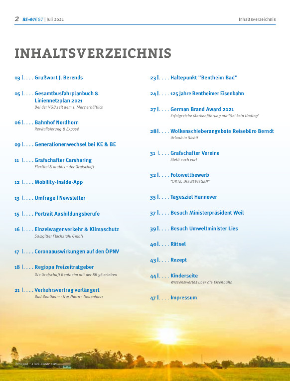 Bewegt 1 2021 Inhalt