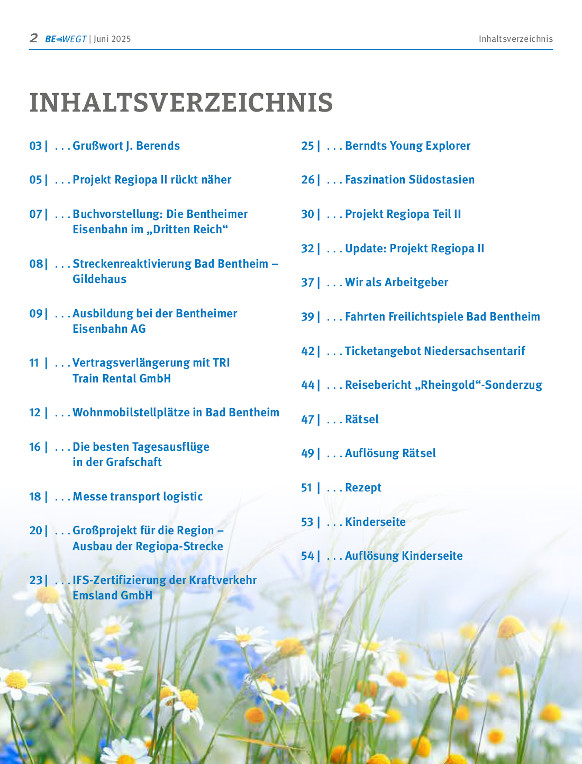 Bewegt 1 2025 Inhalt