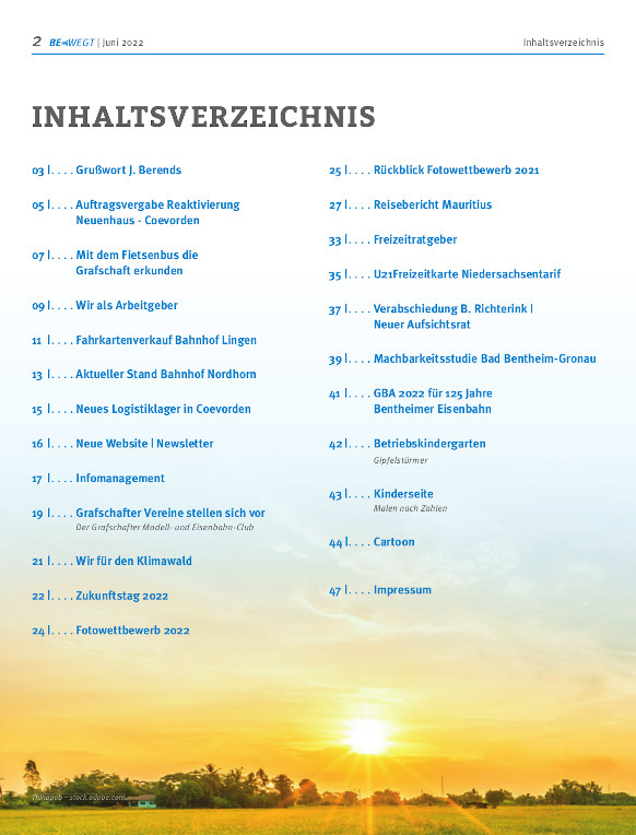 Bewegt 1 2022 Inhalt